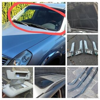 Čelní okno-Šíbr-Sluneční clony-Kličky-Ramena stěračů