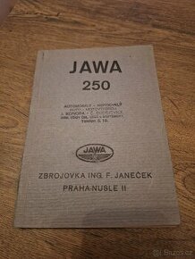 Jawa 250 Janeček předválečná příručka