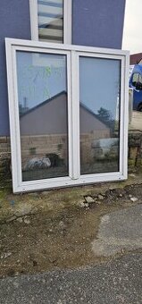 plastové okno, nové, bílá, 165x183 cm, trojsklo