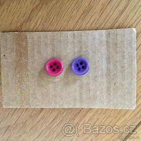 Zapichovací náušnice - knoflíky