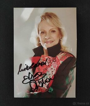 ORIGINÁL AUTOGRAM NA FOTOGRAFII EVA PILAROVÁ-4