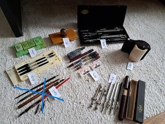 starožitné a retro psací potřeby