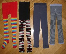 10x dívčí punčocháče a kamaše vel. 146-158 - levně prodám