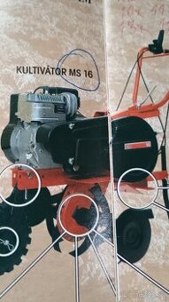 Kultivátor Kulti MS 16 + bohaté příslušenství