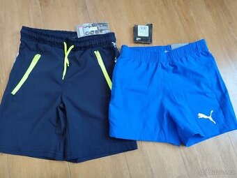 Kraťasy 128 nenošené Puma a Decathlon