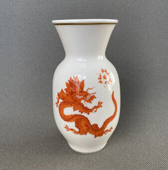 Míšeň Meissen Váza Mingský drak Ming Dragon 19 cm