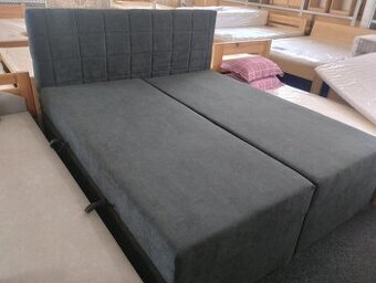 Americká postel šedá vyšší výška 58cm,