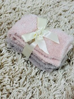 Nové - Teplé chlupaté ponožky H&M 31/33