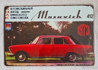 Kovová cedule 30x20 MOSKVIČ