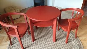 Stůl a 2 židle Thonet