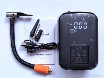 Aku kompresor + příslušenství Tlak vzduchu: 3~150psi / 10ba