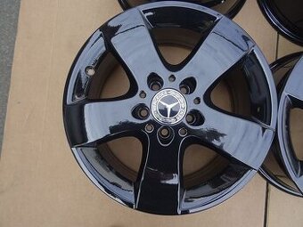 Alu disky černé na Mercedes 16", 5x112, ET 35 ,šíře 7,5J