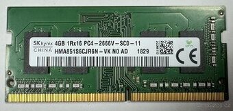 Paměťový modul SO-DIMM 4GB DDR4 2666MHz