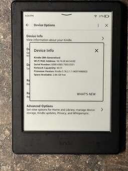 Amazon Kindle Basic 2 8. gen čtečka knih 4GB