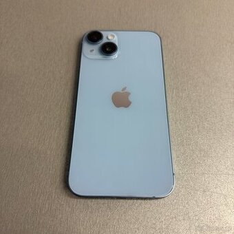 iPhone 14 128GB modrý, pěkný stav, 12 měsíců záruka - 1