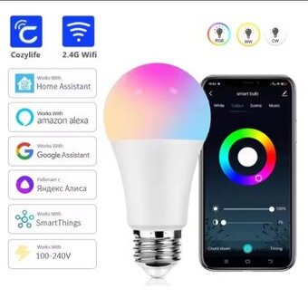 WiFi LED RGB žárovka