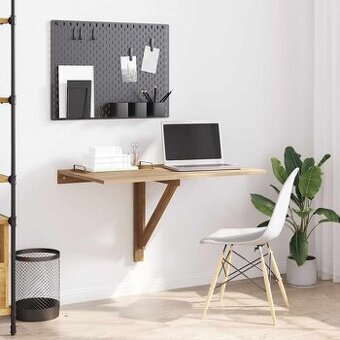 Sklápěcí nástěnný stůl dub 100 x 60 cm