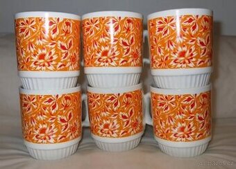 Nepoužívané retro hrnky