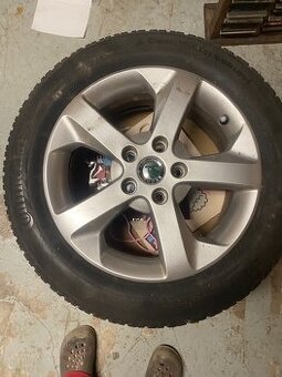 alu kola 5x112 a zimní pneu 205 55 R16