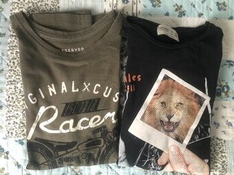 Prodám 2 ks trik s dl. rukávem vel.128