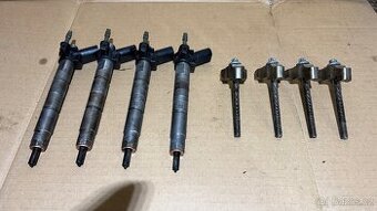BMW 320d N47 – vstřiky + přítlačné držáky (komplet)