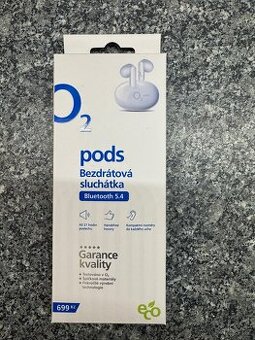 Nová nepoužitá sluchátka O2 pods