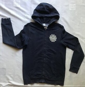 Mikina na zip s kapucí modrá, 14/15 let, zn. F&F = 100 Kč
