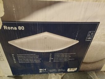 Sprchová vanička 80x80x4cm RONA, nová