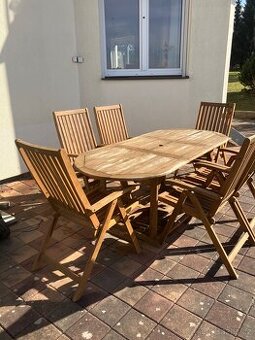 Zahradní sestava stůl +6 křesel