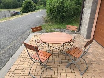 Hospodský pivní set  – stůl + 4 židle