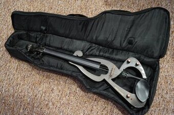 Elektrické housle 4/4 – celodřevěné, černá metalíza (zánovní