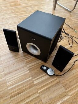 Prodám audio systém Genius (subwoofer + 2 satelity).