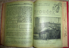 Kniha svázané časopisy BROUČEK 1946-47 velmi vzácné, raritní