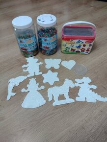 Prodám zažehlovací korálky + šablony HAMA