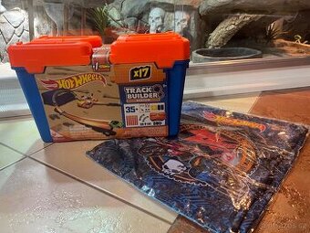 DRÁHA HOT WHEELS V KUFŘÍKU+AUTO N.O.V.É.+DÁREK