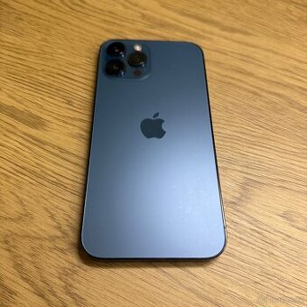iPhone 12 Pro Max 128GB modrý, pěkný stav, 12 měsíců záruka