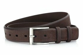 Pánský kožený opasek M3521 o šířce 3,5 cm - 1