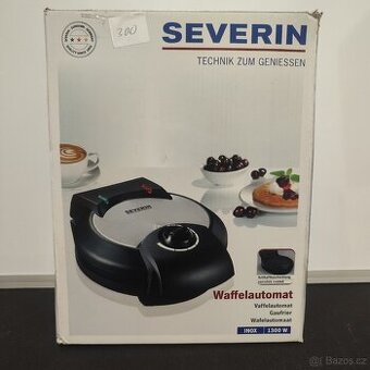 Vaflovač Severin WA 2103, 1300 W, černá - nerez