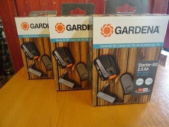 Gardena starter kit 18v, bateie 2,5 Ah + nabíječka