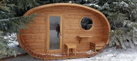 Oválná sauna severský smrk