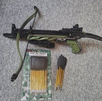 Pistolová kuše Aligator + Foukačka
