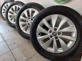 Originál ALU kola Škoda 16" + letní pneu Kumho 205/60 R16