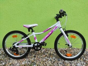 Značkové dětské kolo Rock Machine 20" (bílá/růžová)