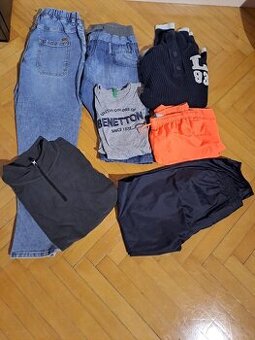 Set oblečení vel. 164 mikina,svetr,tričko,džíny