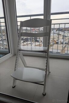 FreeON dřevěná jídelní židlička  s novým pultíkem