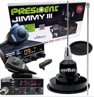 Vysílačka CB President Jimmy III kompletní sada