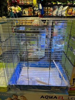 Nová klec pozinkovaná na větší exotické ptactvo 54x39x68cm