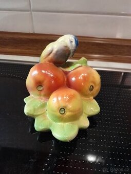 Porcelánová dekorace ptáčka