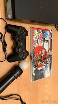 PlayStation 3 Slim + 3 hry aat
