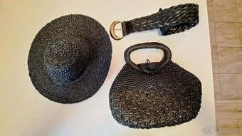 RETRO SADA - KABELKA, KLOBOUK, PÁSEK